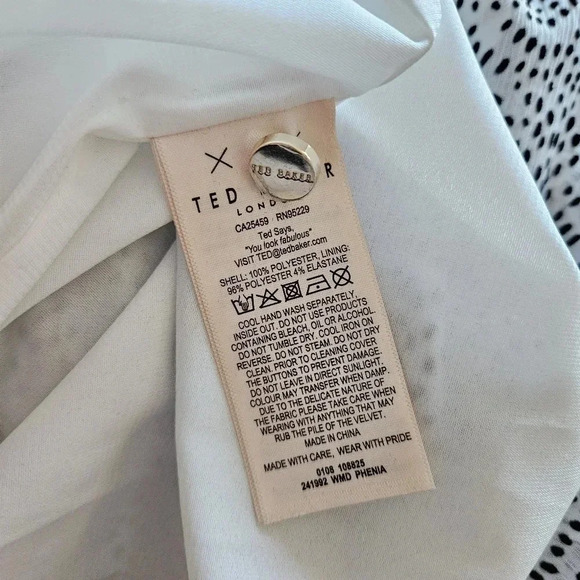 Ted Baker London Phenia Subtle Long Sleeve Ruffled Tiered Boho Casual Mini Dress - Picture 15 of 16